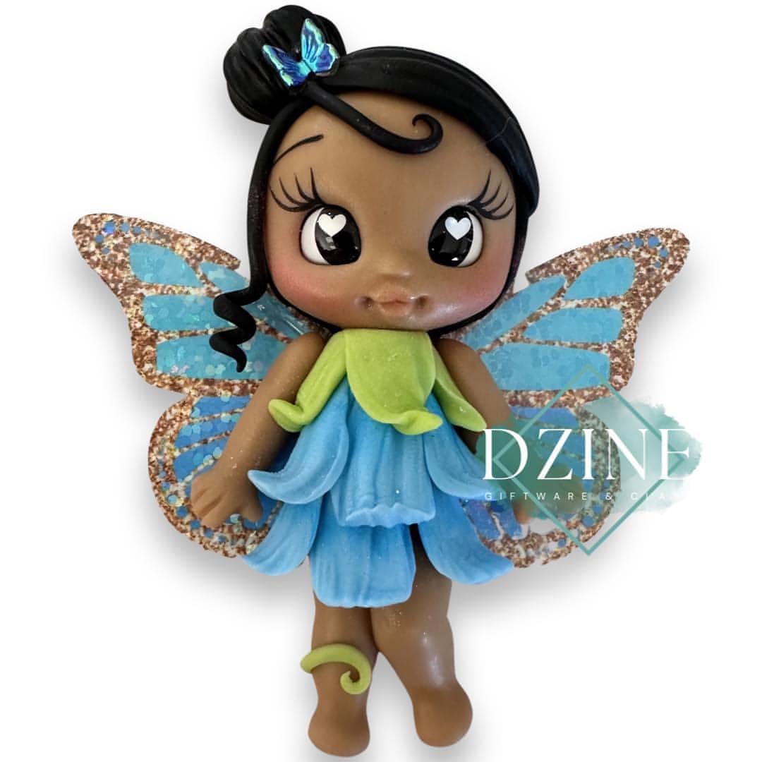 Blue dress flower fairy