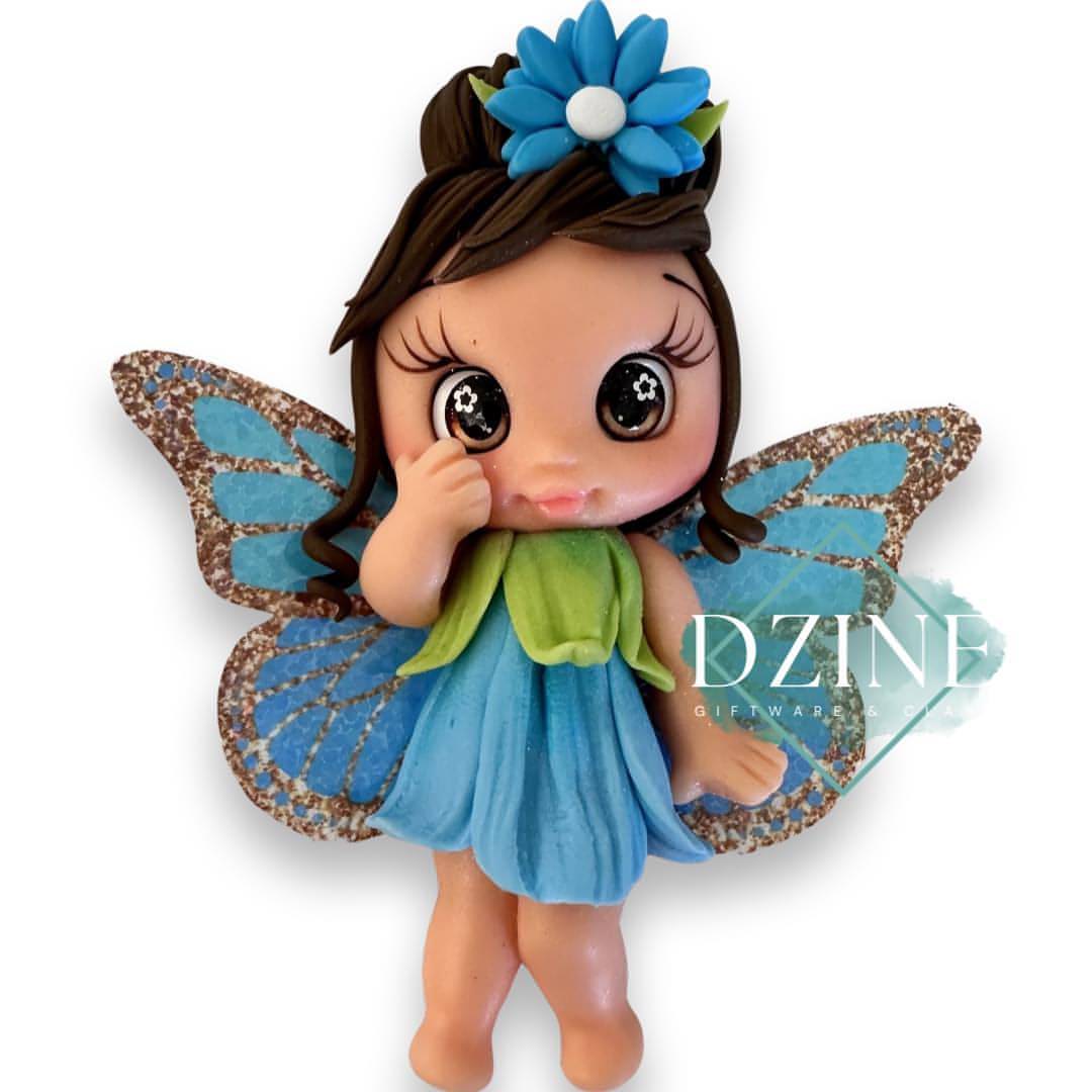 Blue dress flower fairy