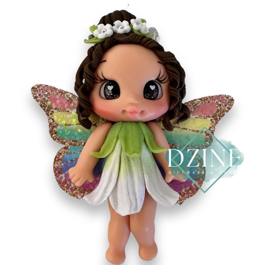 White dress flower fairy
