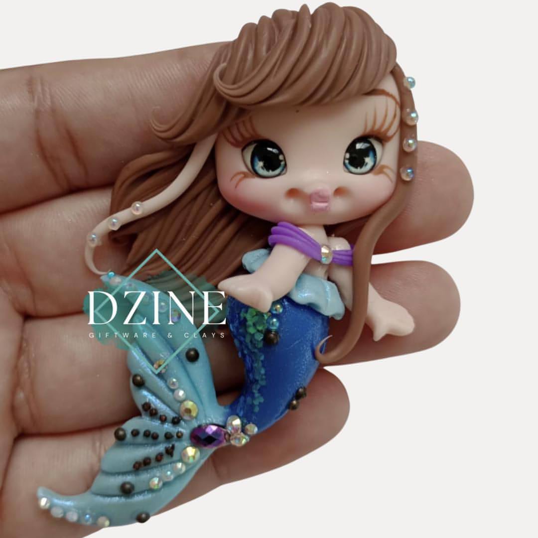 Mermaid brunette snow princess