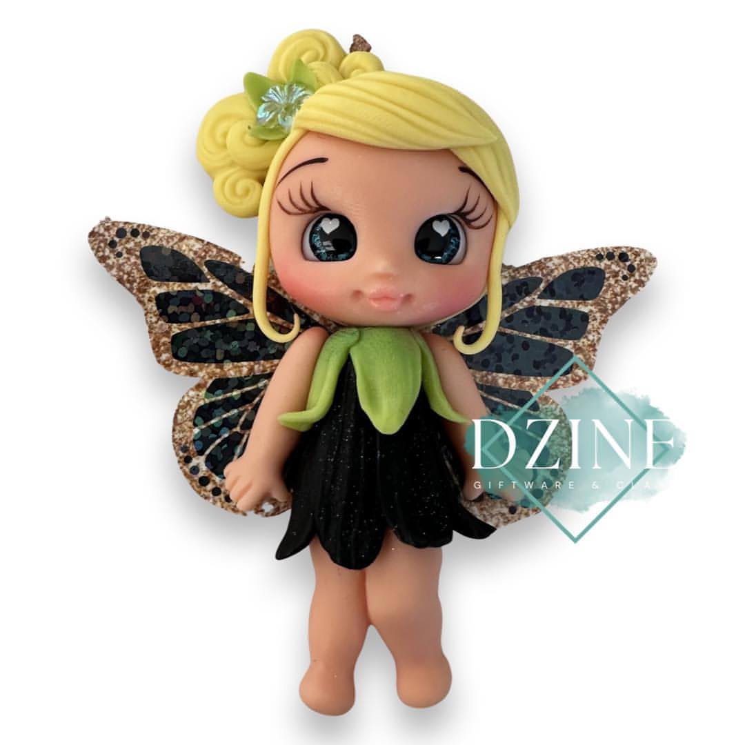 Black dress flower fairy