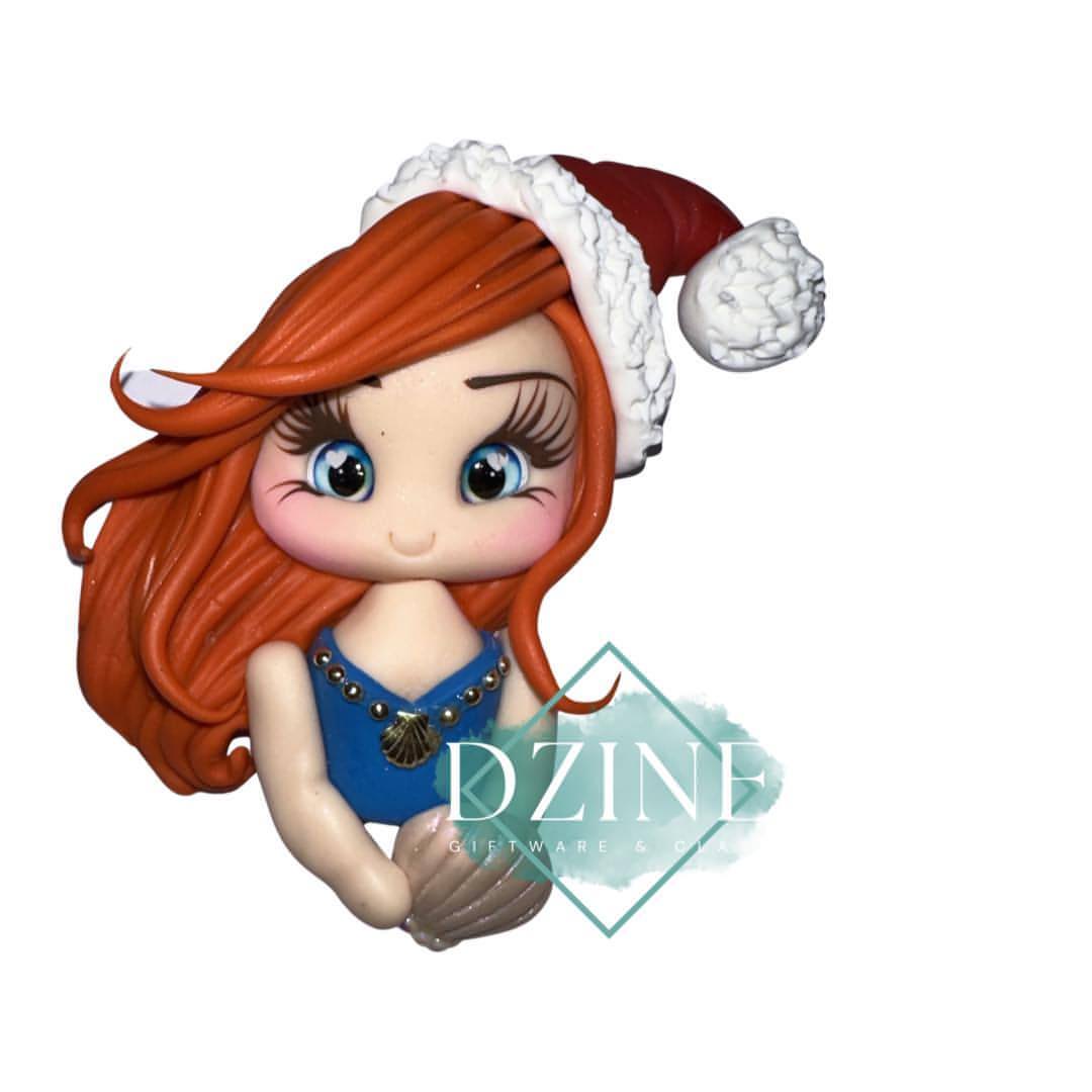 Christmas underwater princess portrait