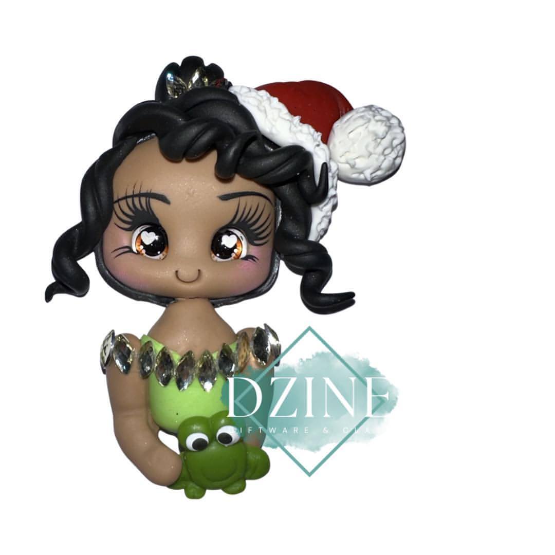 Christmas frog princess portrait