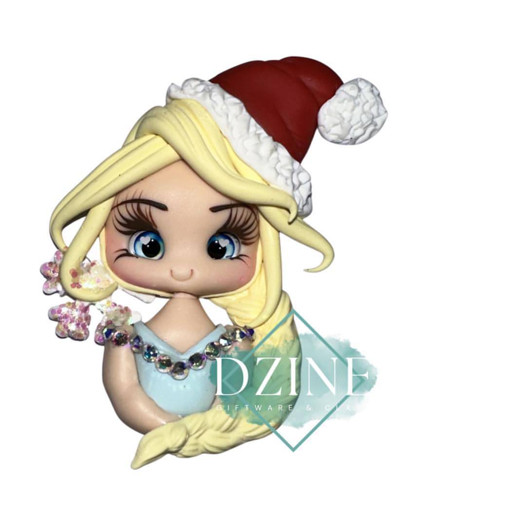 Christmas snow princess portrait