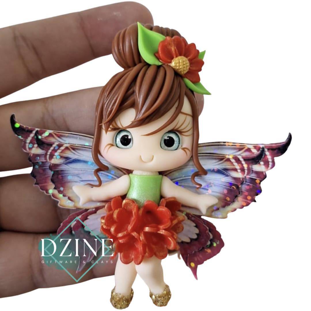 Red flower skirt fairy