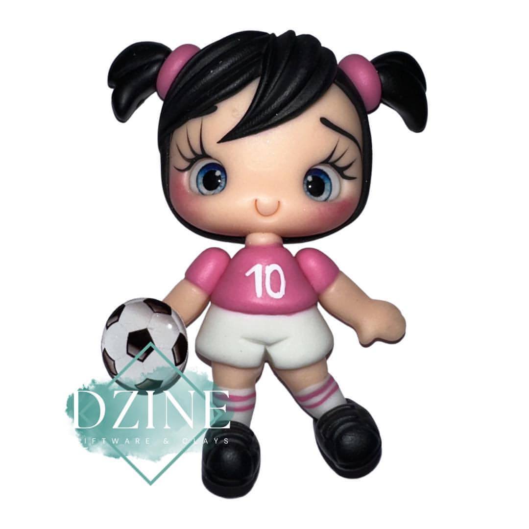 Soccer girl black hair