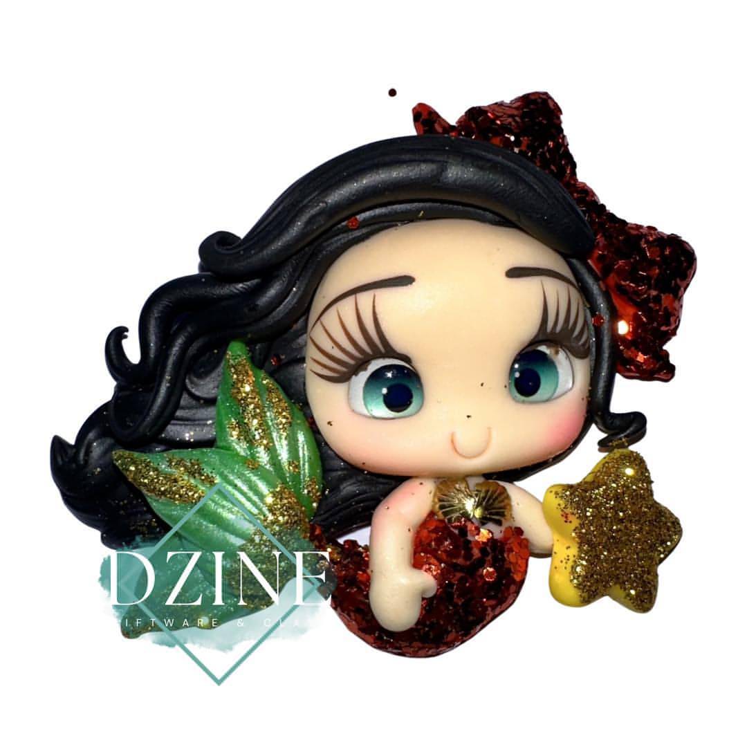 Christmas glitter tail mermaid