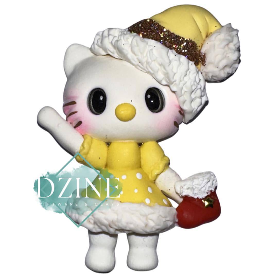 Christmas yellow kitty