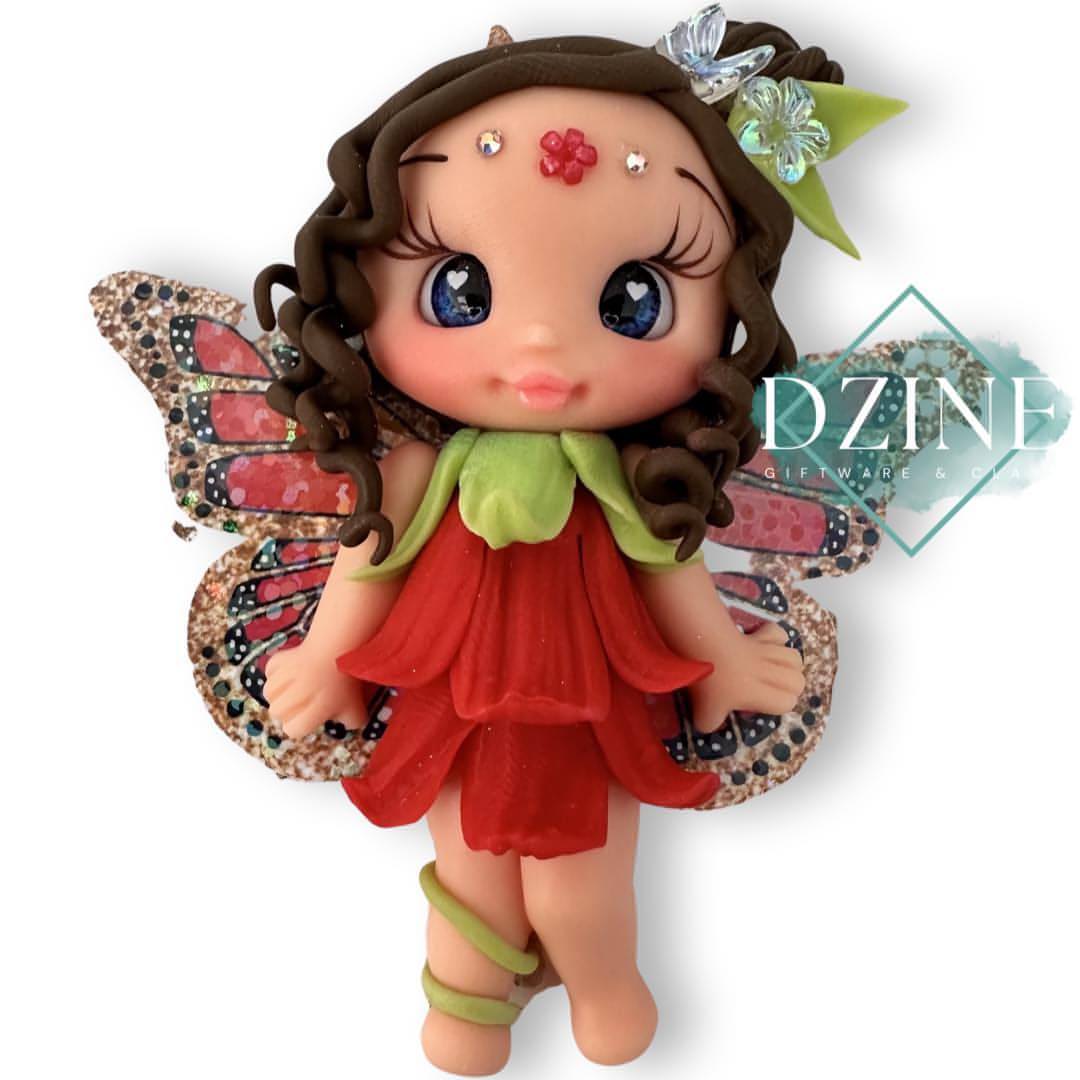 Red flower fairy