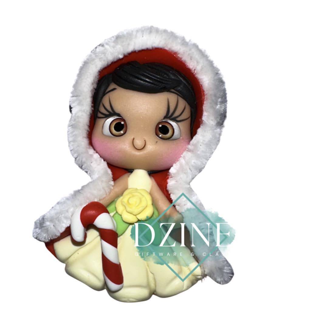 Christmas frog princess in fluffy hood