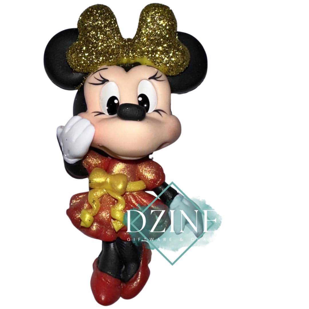 Christmas Mr Mouse with glitter bow