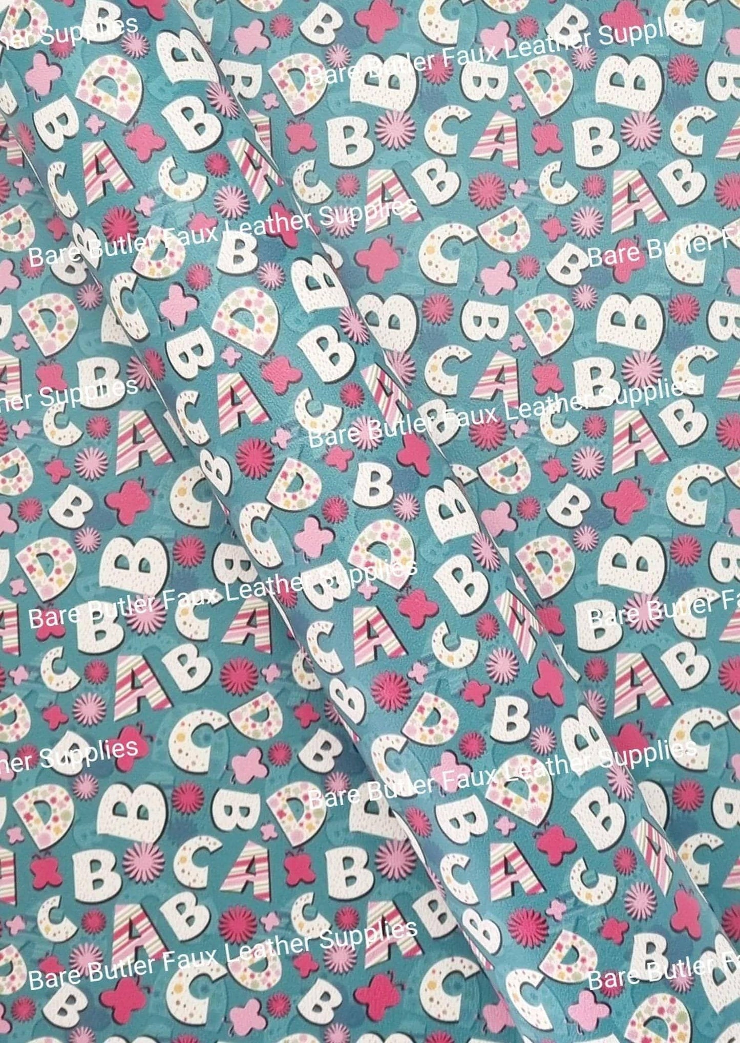 A,B,C's Green Litchi - Limited Stock - Faux, Faux Leather, Leather, leatherette - Bare Butler Faux Leather Supplies