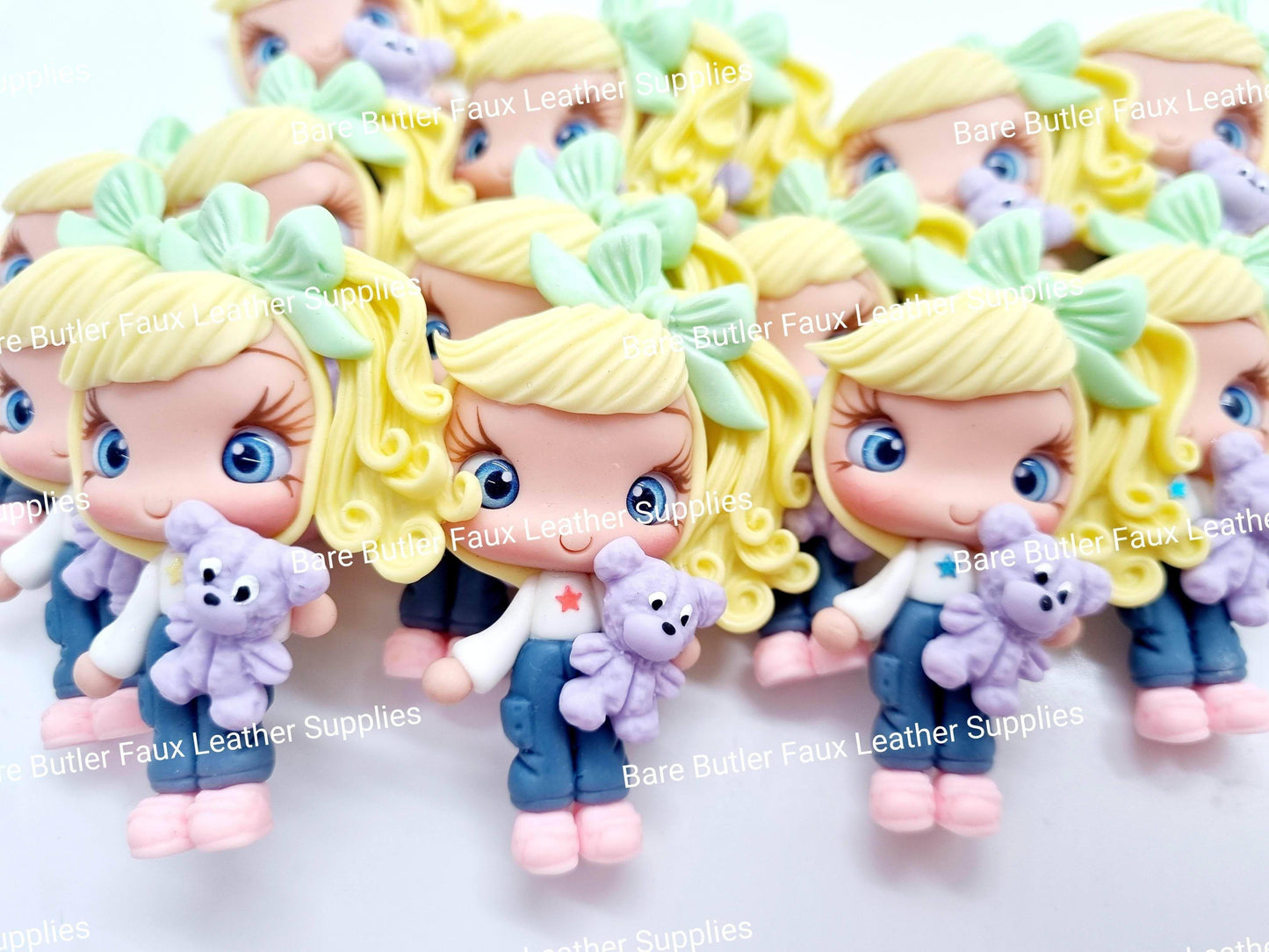 Bear Hugs - Bear, Clay, Clays, Girl, Teddy - Bare Butler Faux Leather Supplies