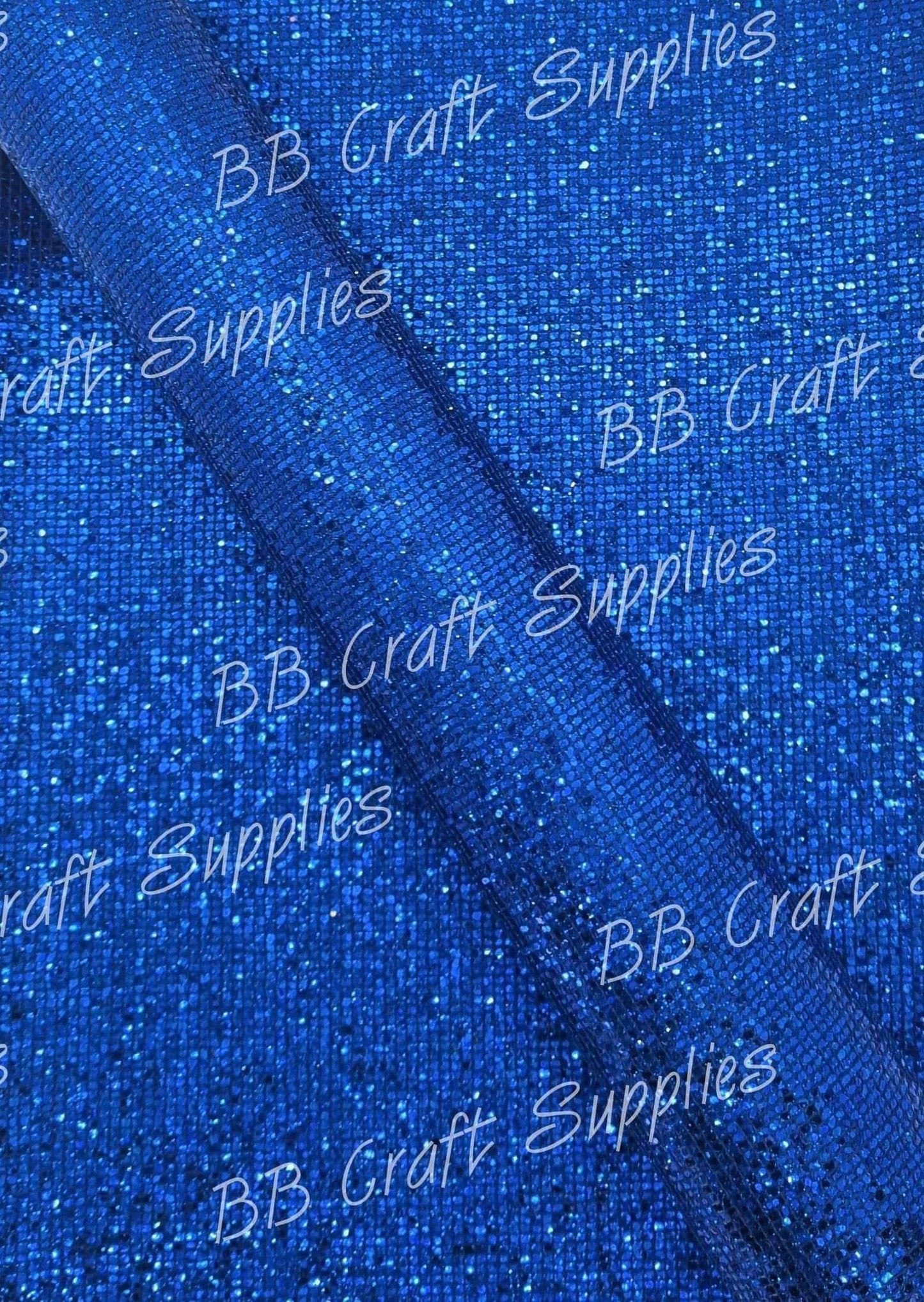 Blue Diamond Metallic Mesh - Blue, Diamond, Faux, Faux Leather, Leather, leatherette, Mesh, metalic, shimmer, shine, Whats new - Bare Butler Faux Leather Supplies