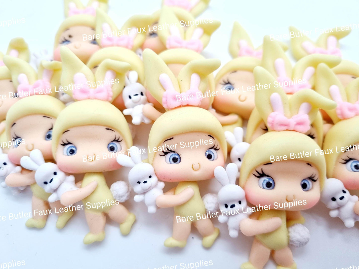 Bunny Girl Yellow - Bunny, Clay, Clays - Bare Butler Faux Leather Supplies