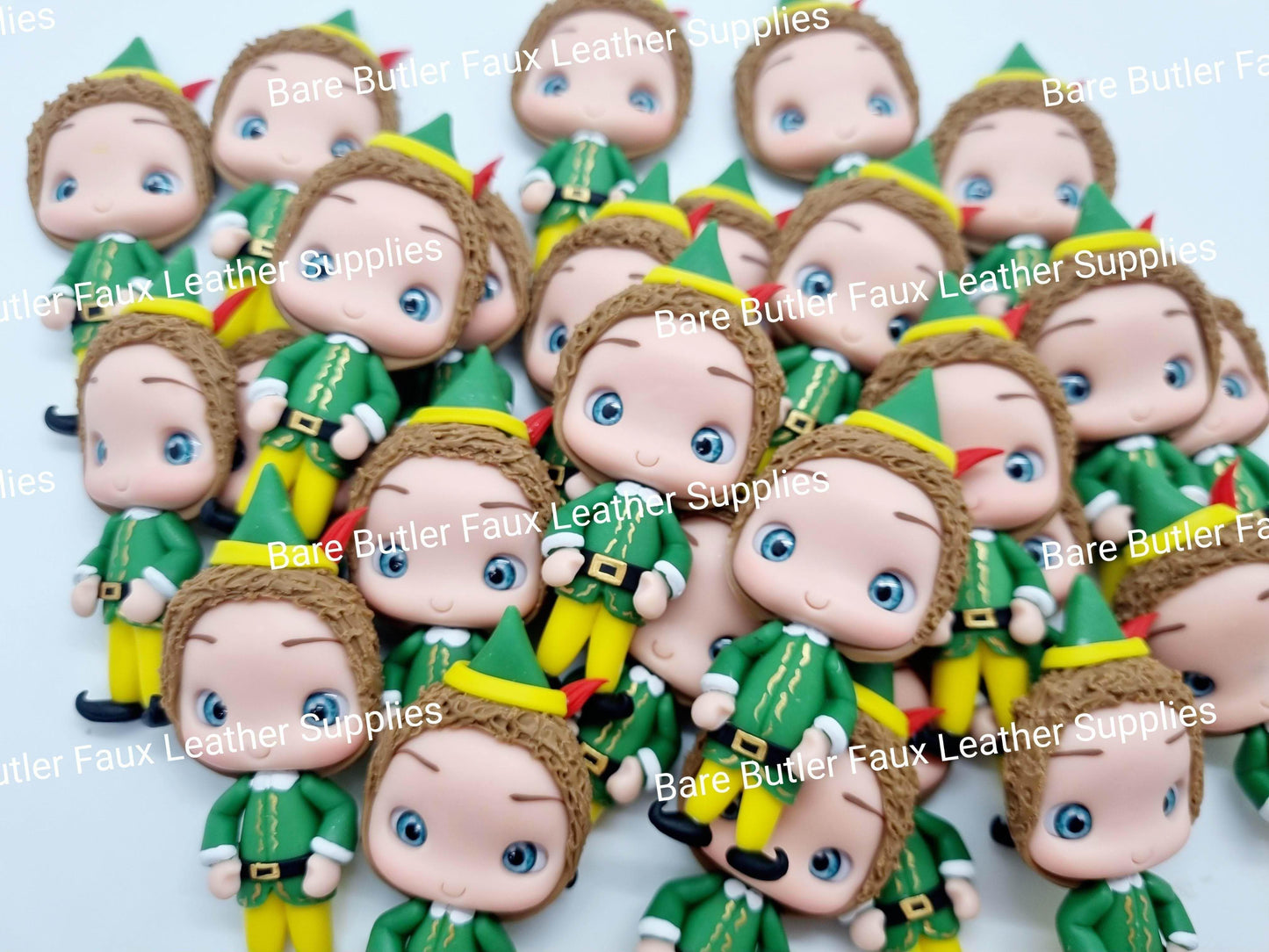 Christmas Elf - buddy, Clay, Elf - Bare Butler Faux Leather Supplies