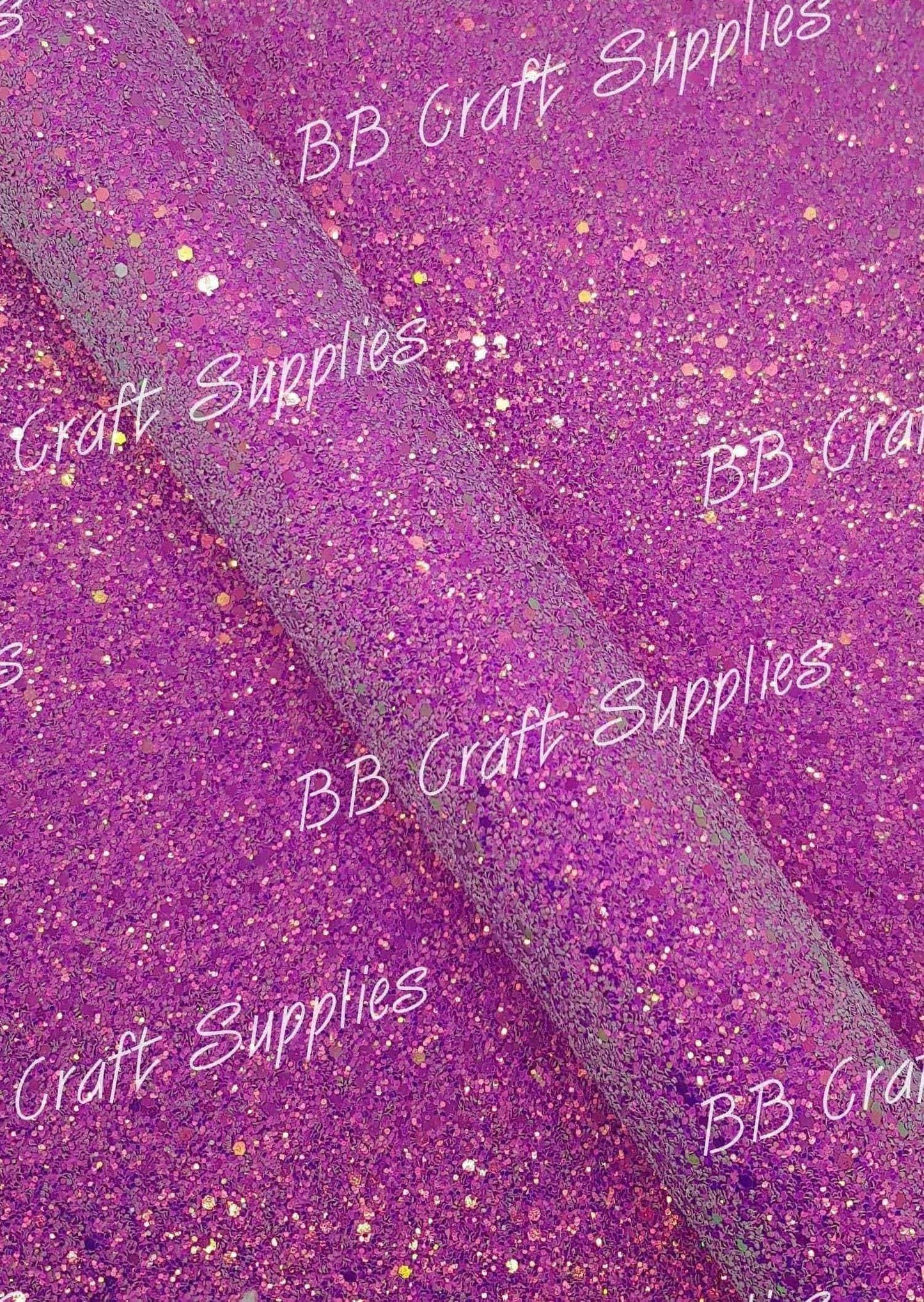 Chunky Glitter - Fuchsia - Chunky, Faux, Faux Leather, fushcia, glitter, leather, leatherette, pink - Bare Butler Faux Leather Supplies