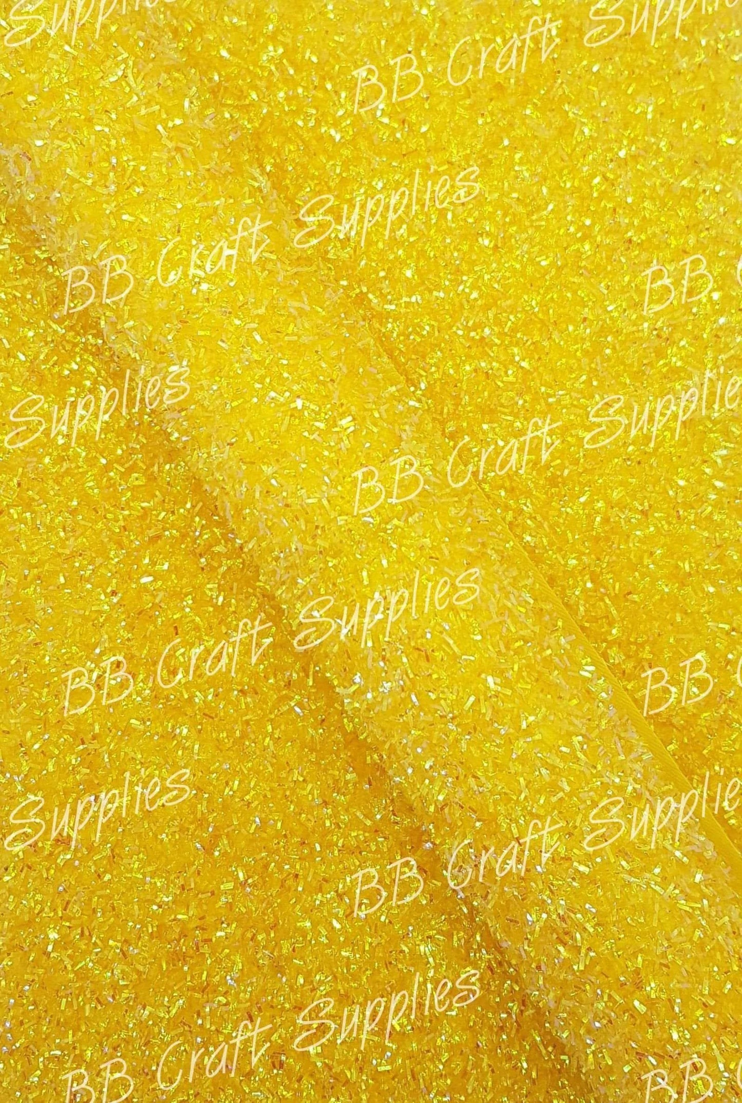 Chunky Tinsel Yellow - christmas, Faux, Faux Leather, Leather, leatherette, tinsel, yellow - Bare Butler Faux Leather Supplies