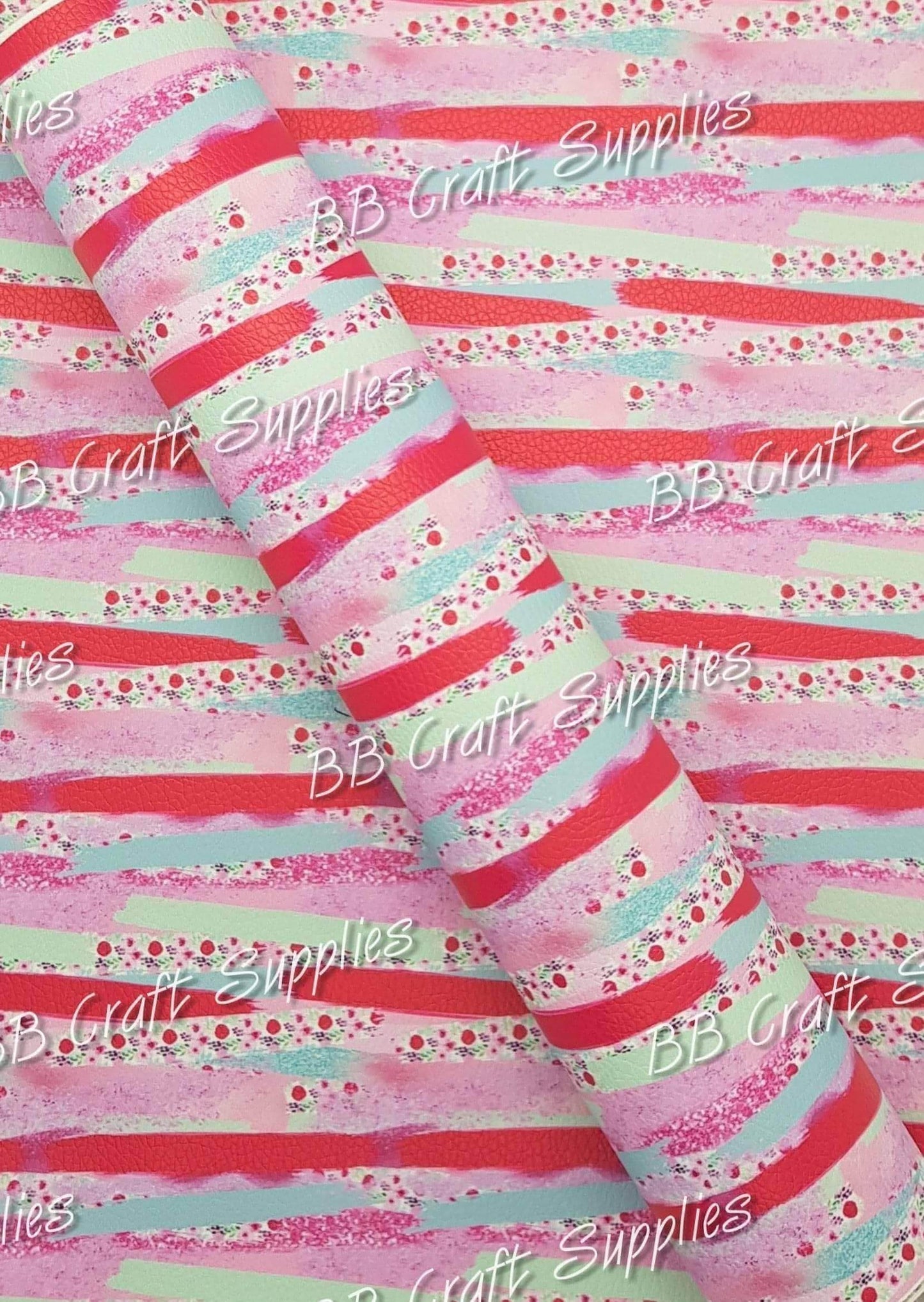 Contrasting Shades of Pink Litchi - contrast, Faux, Faux Leather, Leather, leatherette, Litchi, Paint, pink, stripe - Bare Butler Faux Leather Supplies