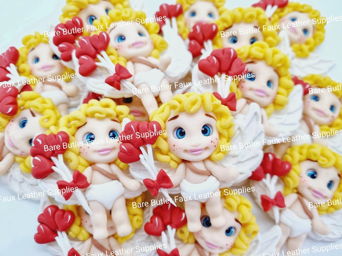 Cupid - Clay, Love, Valentines, Valentines Day - Bare Butler Faux Leather Supplies