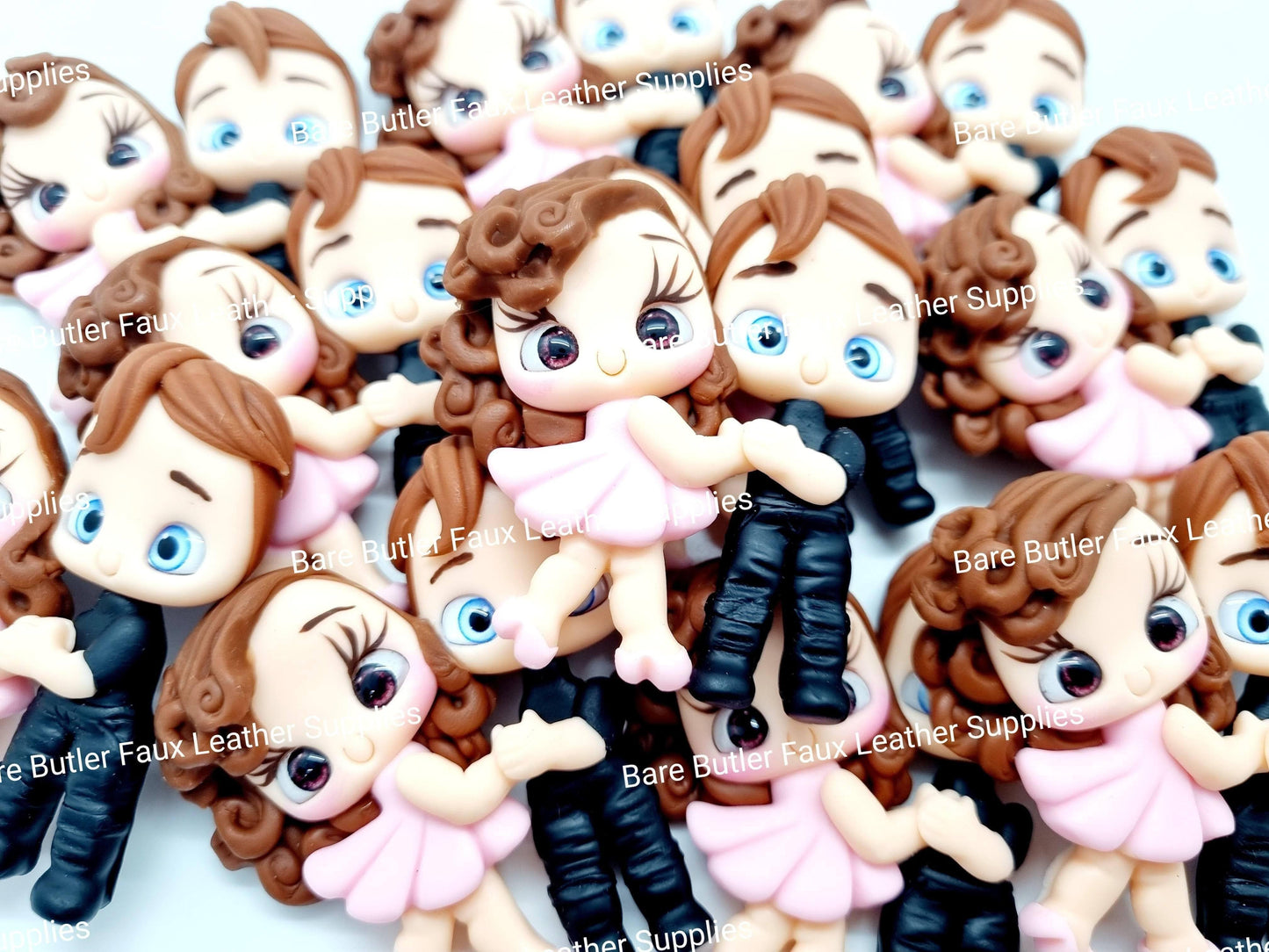 Dancers Set - Baby, Clay, Clays, dirty dancing, girl, Johnny - Bare Butler Faux Leather Supplies