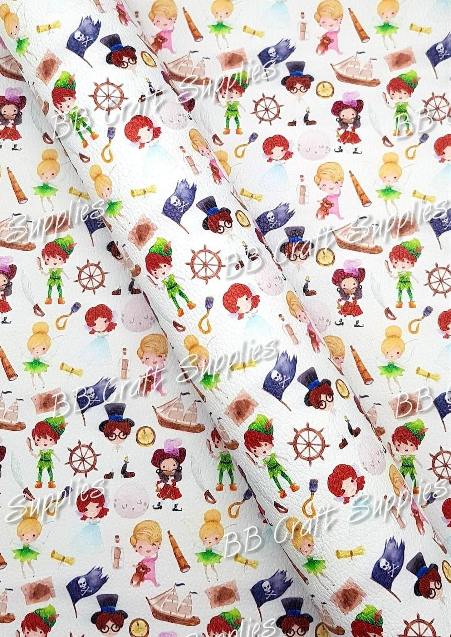 Dreams do come true Litchi - cap, Captain hook, Character, Faux, Faux Leather, Leather, leatherette, movie, peter pan, tink - Bare Butler Faux Leather Supplies