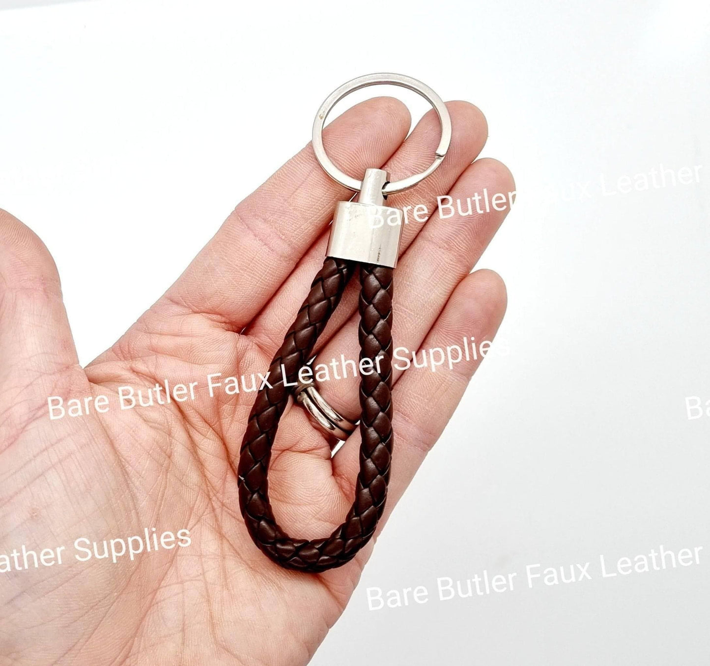 Faux Leather Wrist Strap - Brown - - Bare Butler Faux Leather Supplies