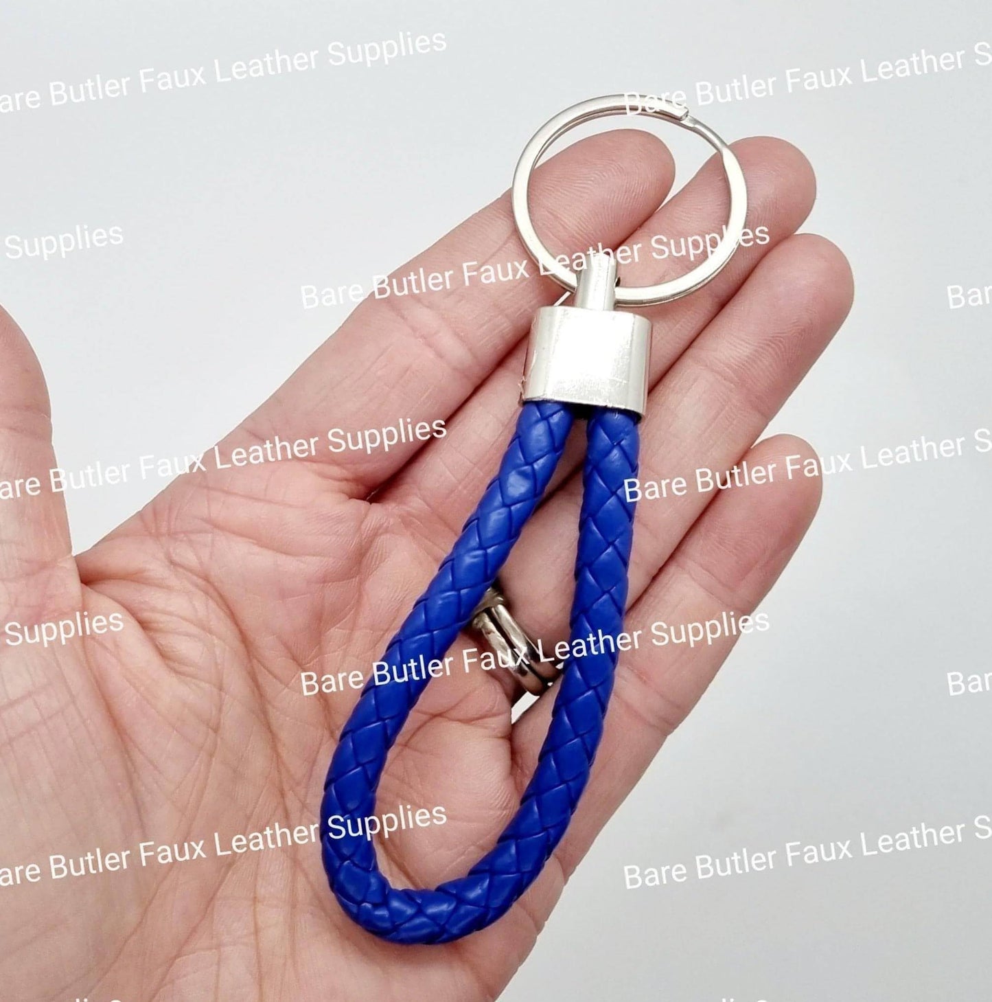 Faux Leather Wrist Strap - Dark Blue - - Bare Butler Faux Leather Supplies