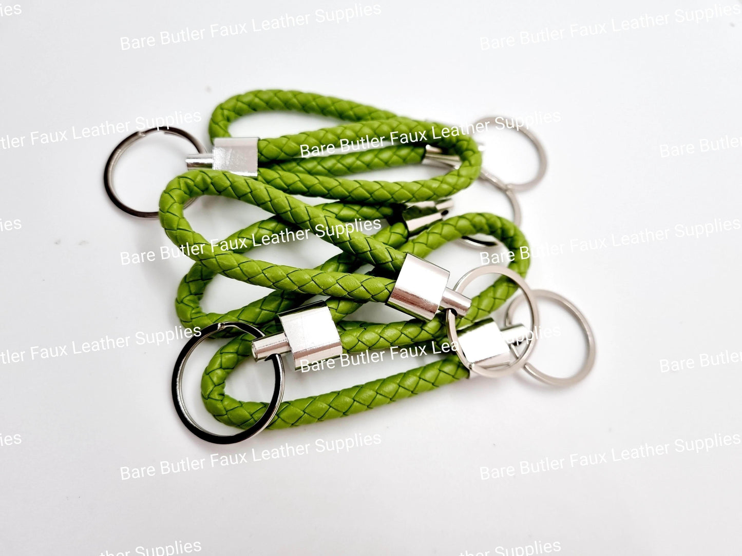 Faux Leather Wrist Strap - Lime - - Bare Butler Faux Leather Supplies