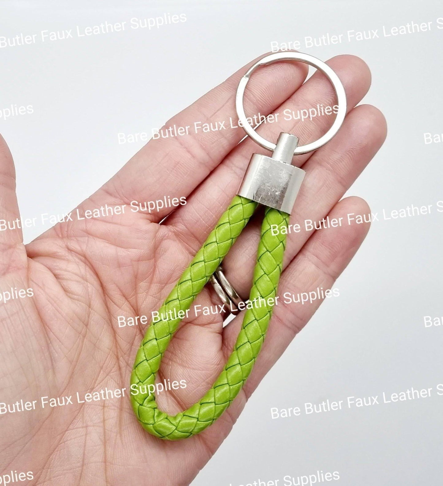 Faux Leather Wrist Strap - Lime - - Bare Butler Faux Leather Supplies