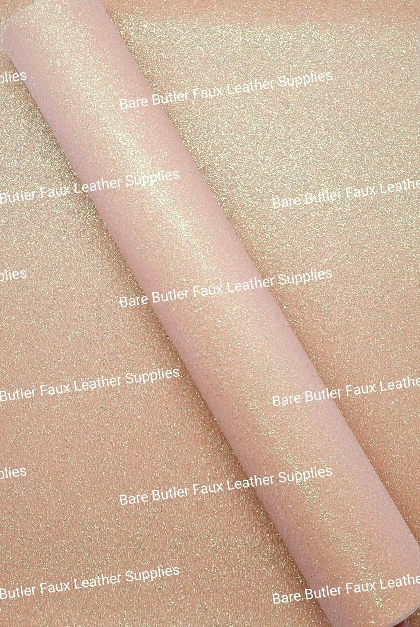 Glitter - Apricot - Berry, Faux, Faux Leather, Fine, Glitter, Leather, leatherette, Super - Bare Butler Faux Leather Supplies