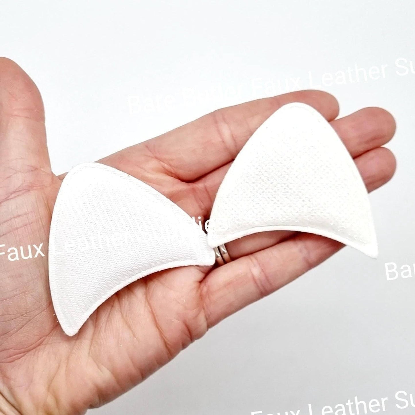 Glitter Cat Ears White - ears, Glitter, headbands - Bare Butler Faux Leather Supplies