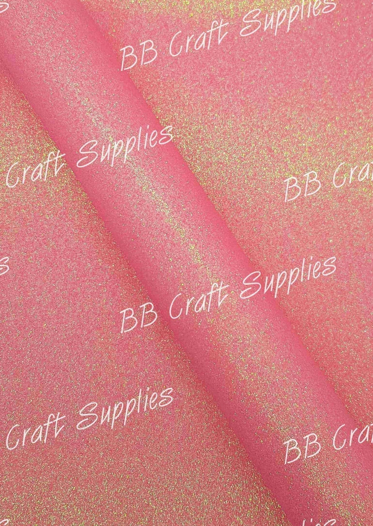 Glitter - Neon Pink - Faux, Faux Leather, Glitter, leather, leatherette, Neon, Neon Pink, Pink - Bare Butler Faux Leather Supplies
