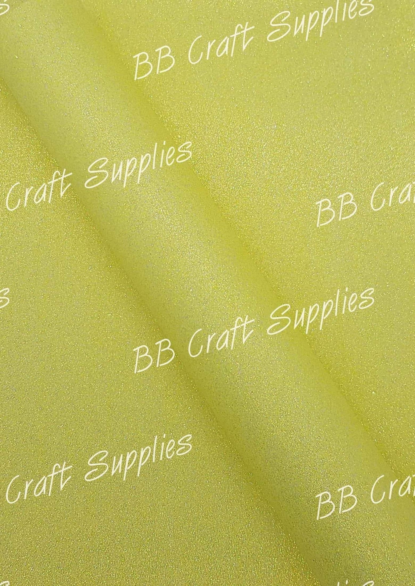 Glitter - Neon Yellow - Faux, Faux Leather, Glitter, leather, leatherette, Neon, Neon Yellow, Yellow - Bare Butler Faux Leather Supplies