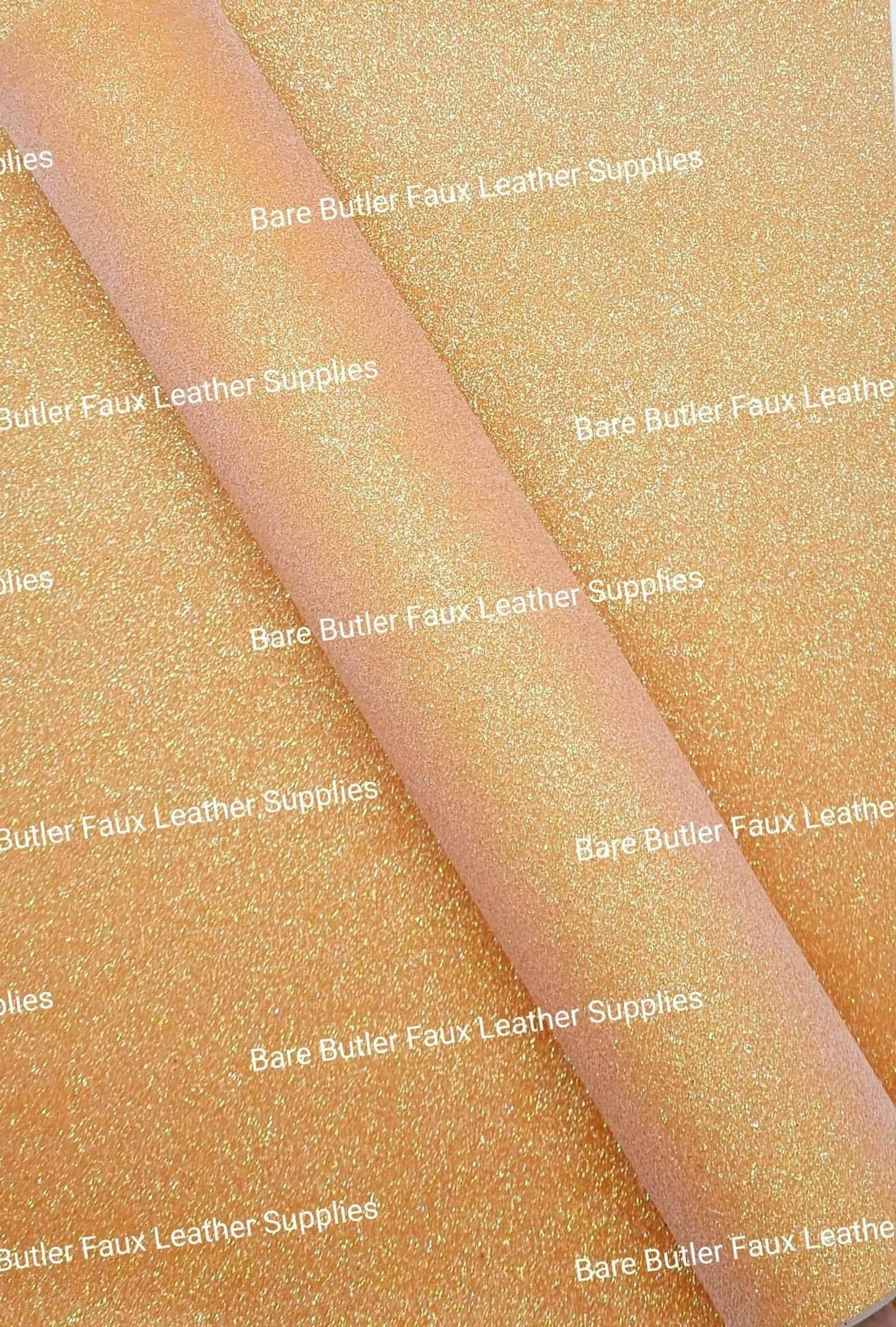 Glitter - Peach - Berry, Faux, Faux Leather, Fine, Glitter, Leather, leatherette, Super - Bare Butler Faux Leather Supplies