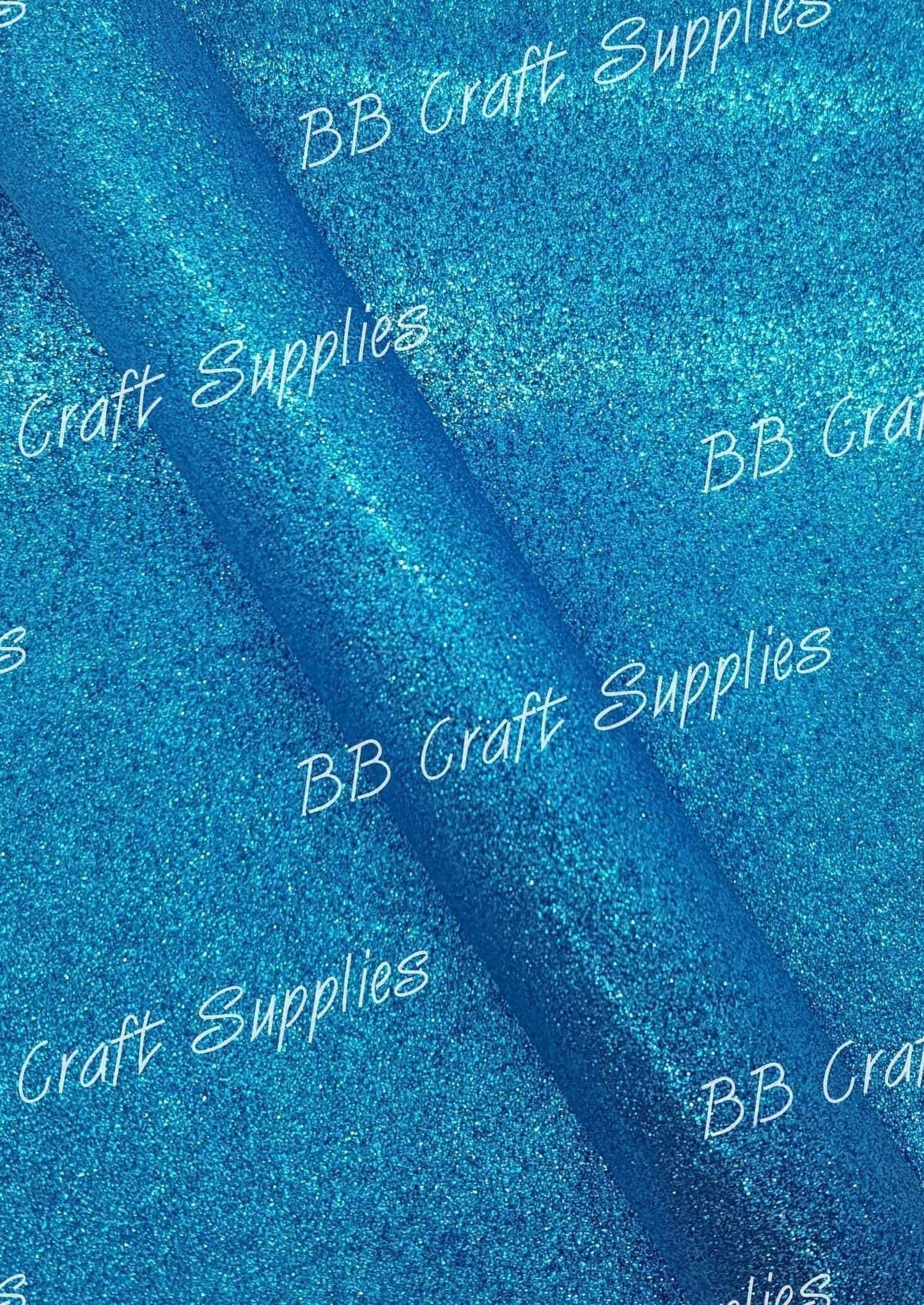 Glitter - Sea Blue - Blue, Faux, Faux Leather, Glitter, leather, leatherette, Sea - Bare Butler Faux Leather Supplies