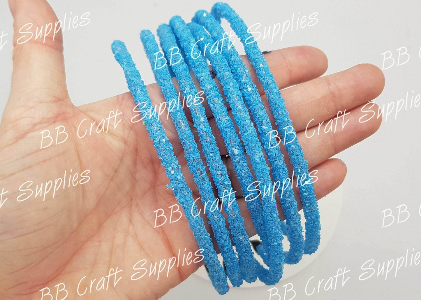 Glow in the Dark Headband - Blue - Accessories, GITD, Glow in the dark, Headband - Bare Butler Faux Leather Supplies