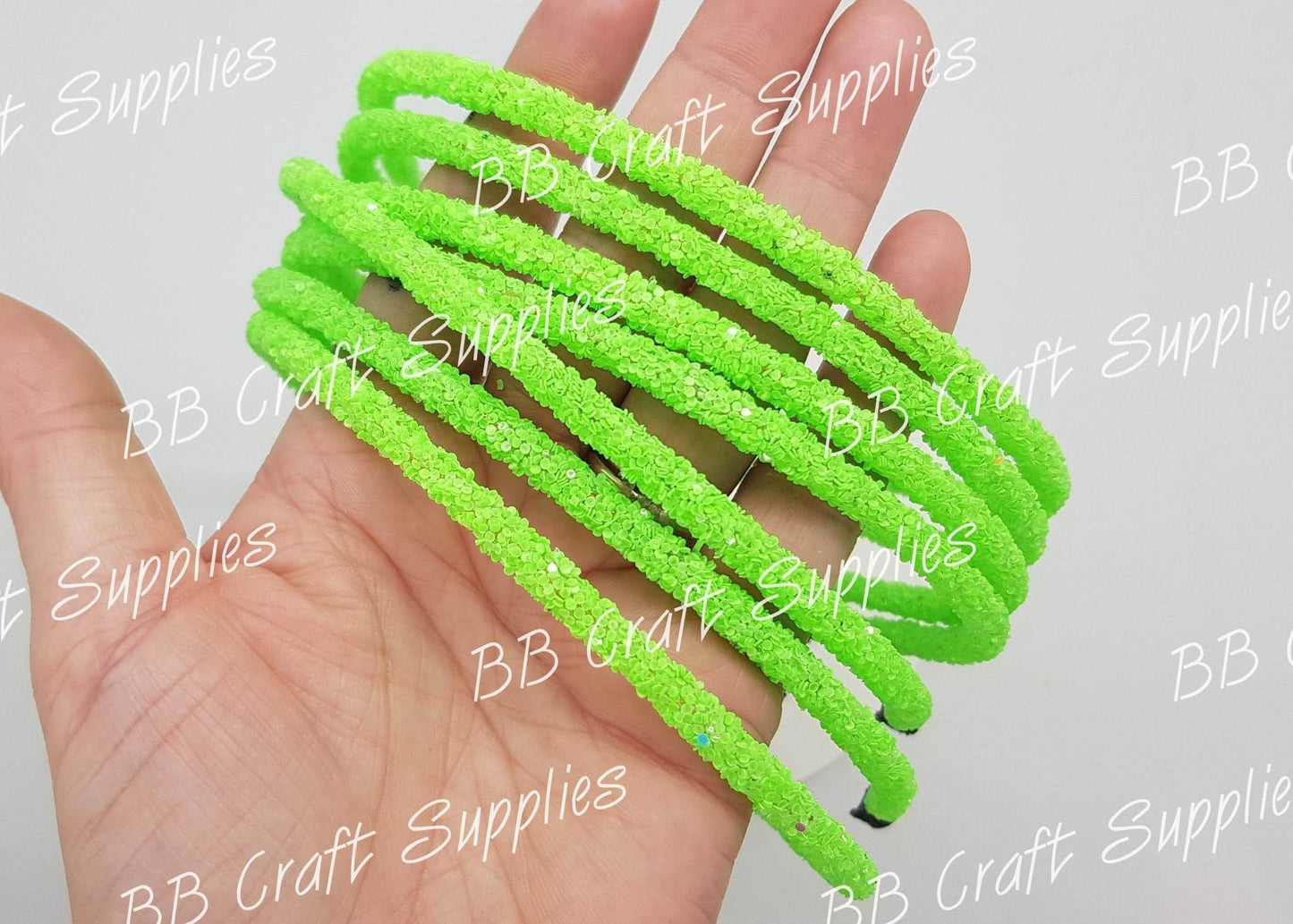 Glow in the Dark Headband - Green - Accessories, GITD, Glow in the dark, Headband - Bare Butler Faux Leather Supplies