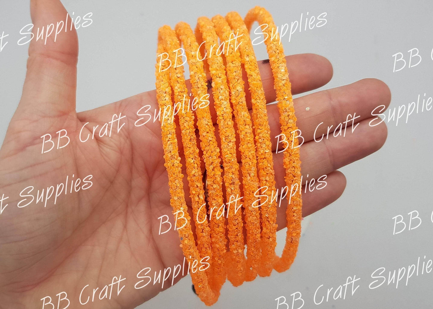 Glow in the Dark Headband - Orange - Accessories, GITD, Glow in the Dark, Headband - Bare Butler Faux Leather Supplies