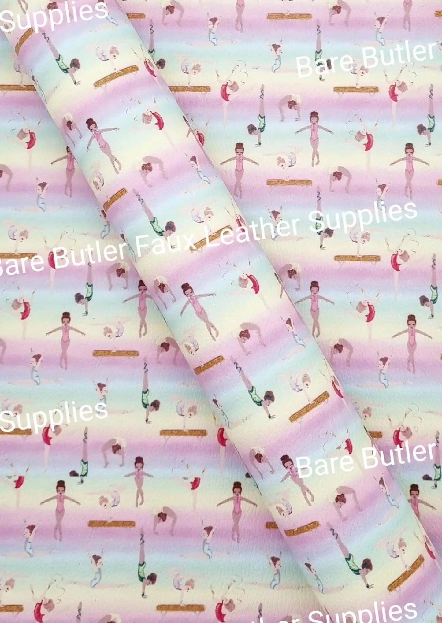 Gymnastics Floor Exercises Litchi - Faux, Faux Leather, Gym, Leather, leatherette, Litchi, Sport, Twirl - Bare Butler Faux Leather Supplies