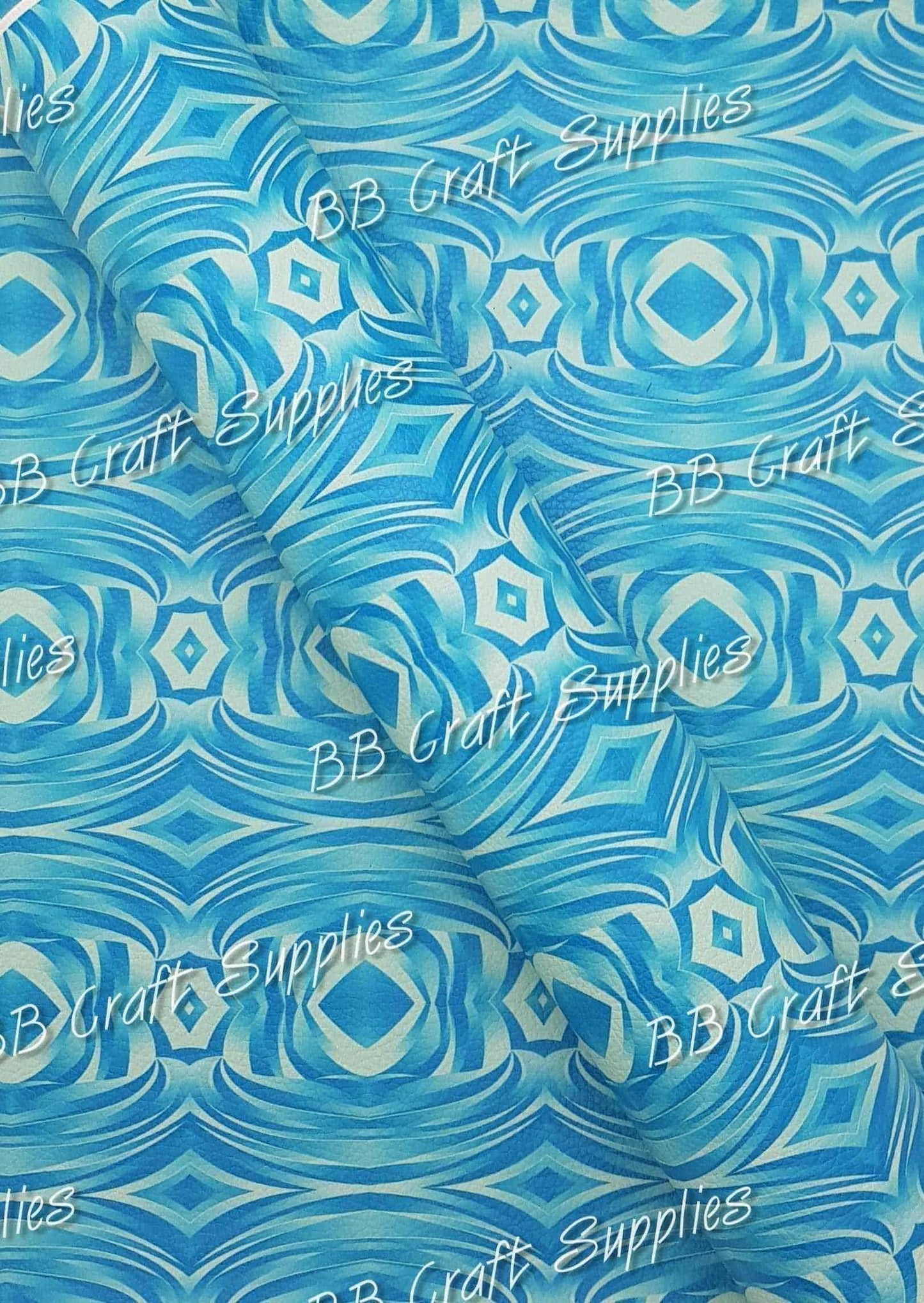 Hali Litchi - blue, Faux, Faux Leather, Hali, Leather, leatherette, Litchi, ocean, sea, Water - Bare Butler Faux Leather Supplies