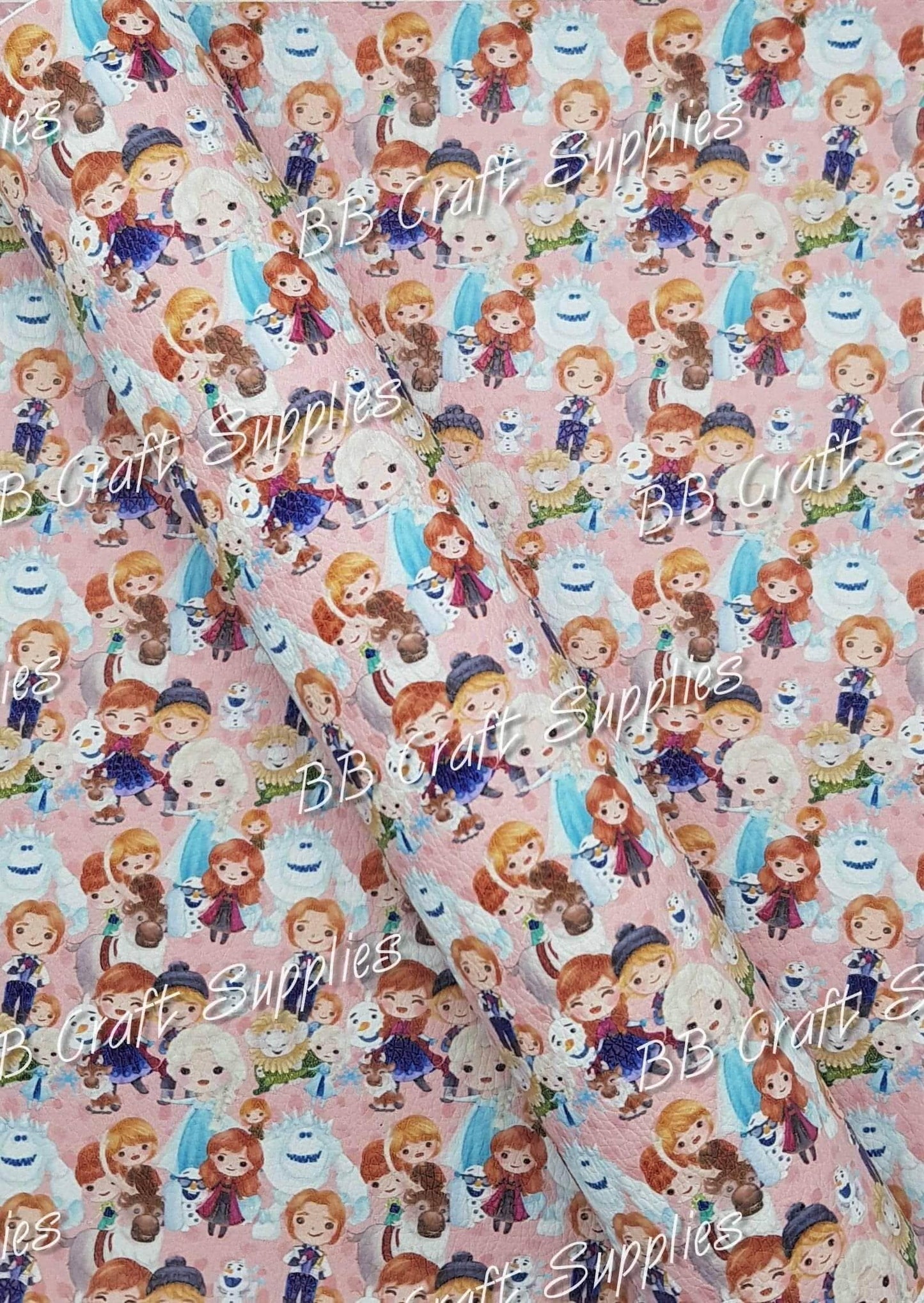 I don't care what they are going to say Litchi - anna, Character, elsa, Elsa and Anna, Elsa Anna, Faux, Faux Leather, Frozen, Leather, leatherette, movie - Bare Butler Faux Leather Supplies