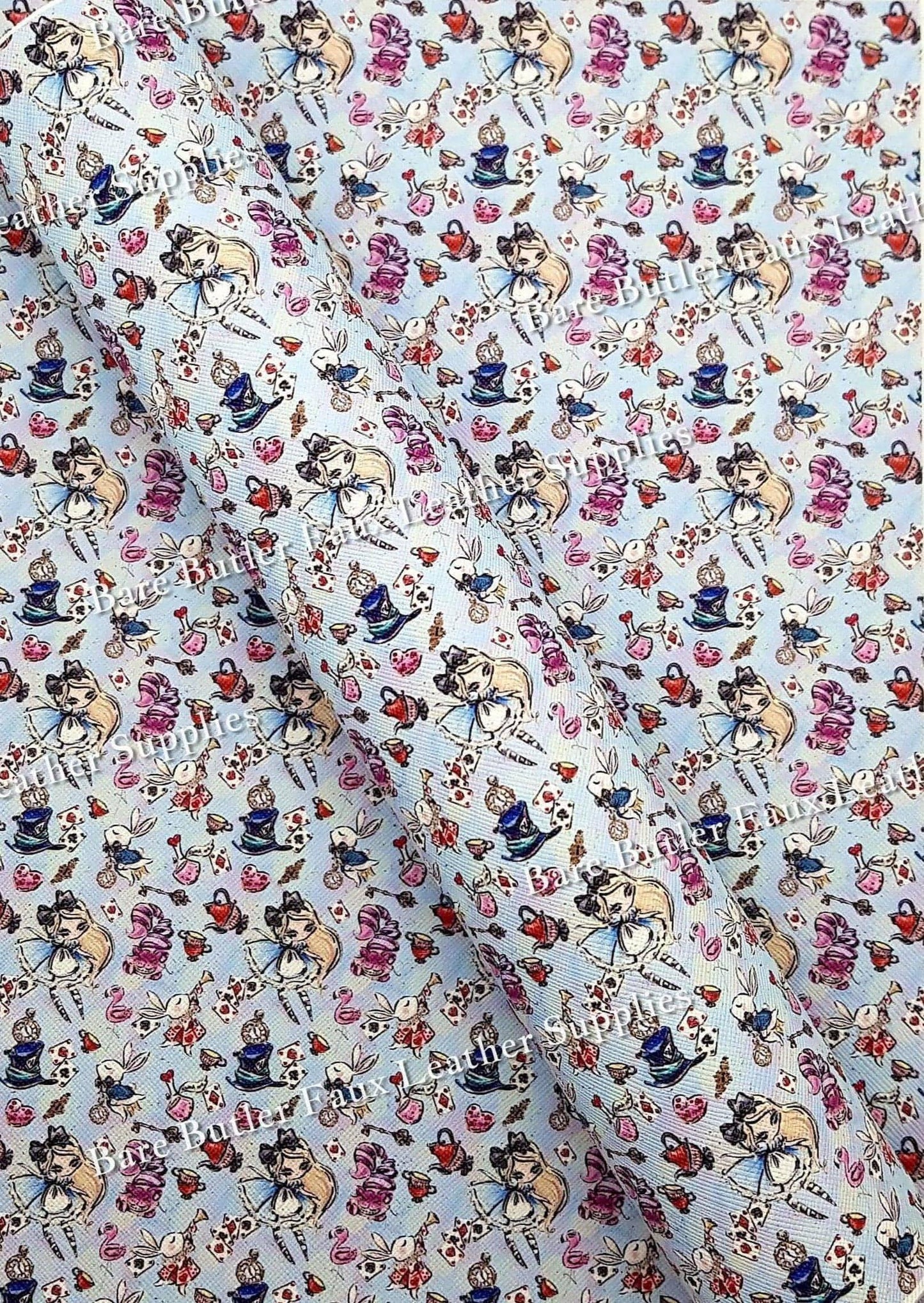 Instant Karma Faux Leather - Alice, Alice in wonderland, Faux, Faux Leather, Leather, leatherette - Bare Butler Faux Leather Supplies