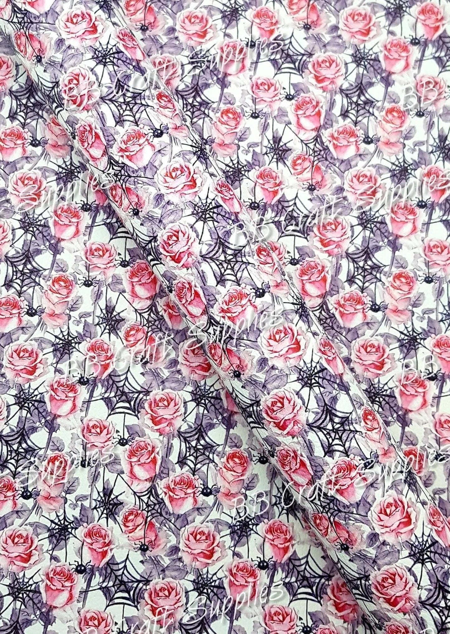 Litchi - What do spiders do for fun on Halloween? – Surf the web! - Halloween, Horror, Leather, Litchi, Nightmare, Rose's, spider, Spiders, web - Bare Butler Faux Leather Supplies