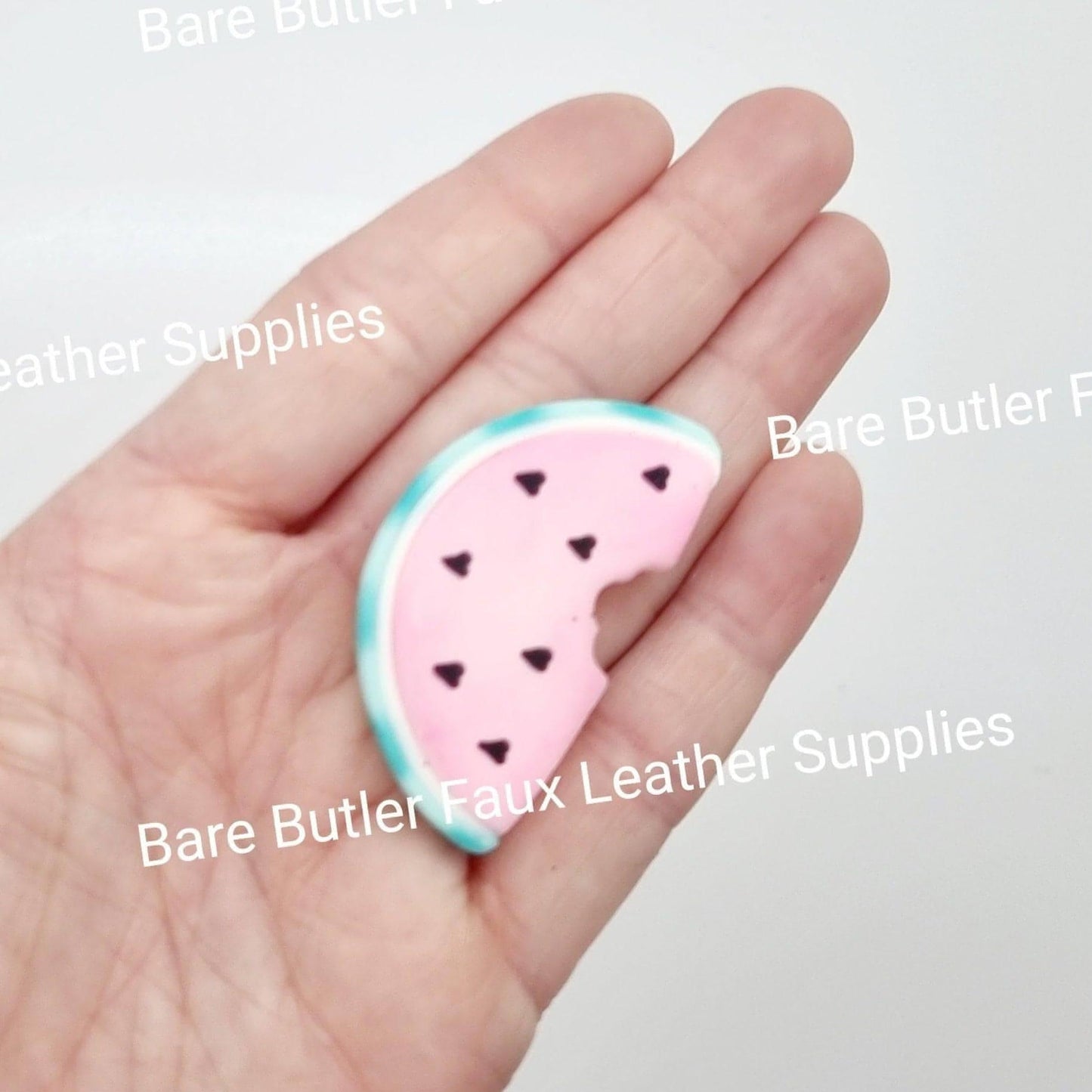 Melon - Clay, Clays, Fruit, melon, watermelon - Bare Butler Faux Leather Supplies