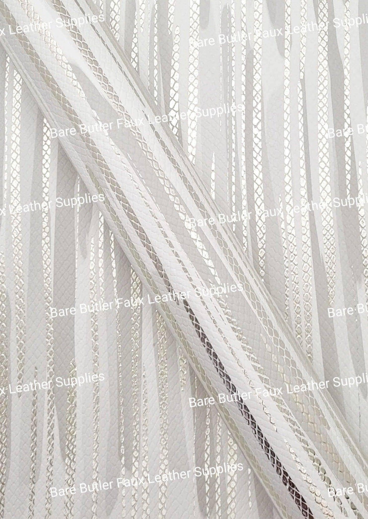 Metallic Brush Stoke Pale Gold - Faux, Faux Leather, Floral, Glitter - Bare Butler Faux Leather Supplies