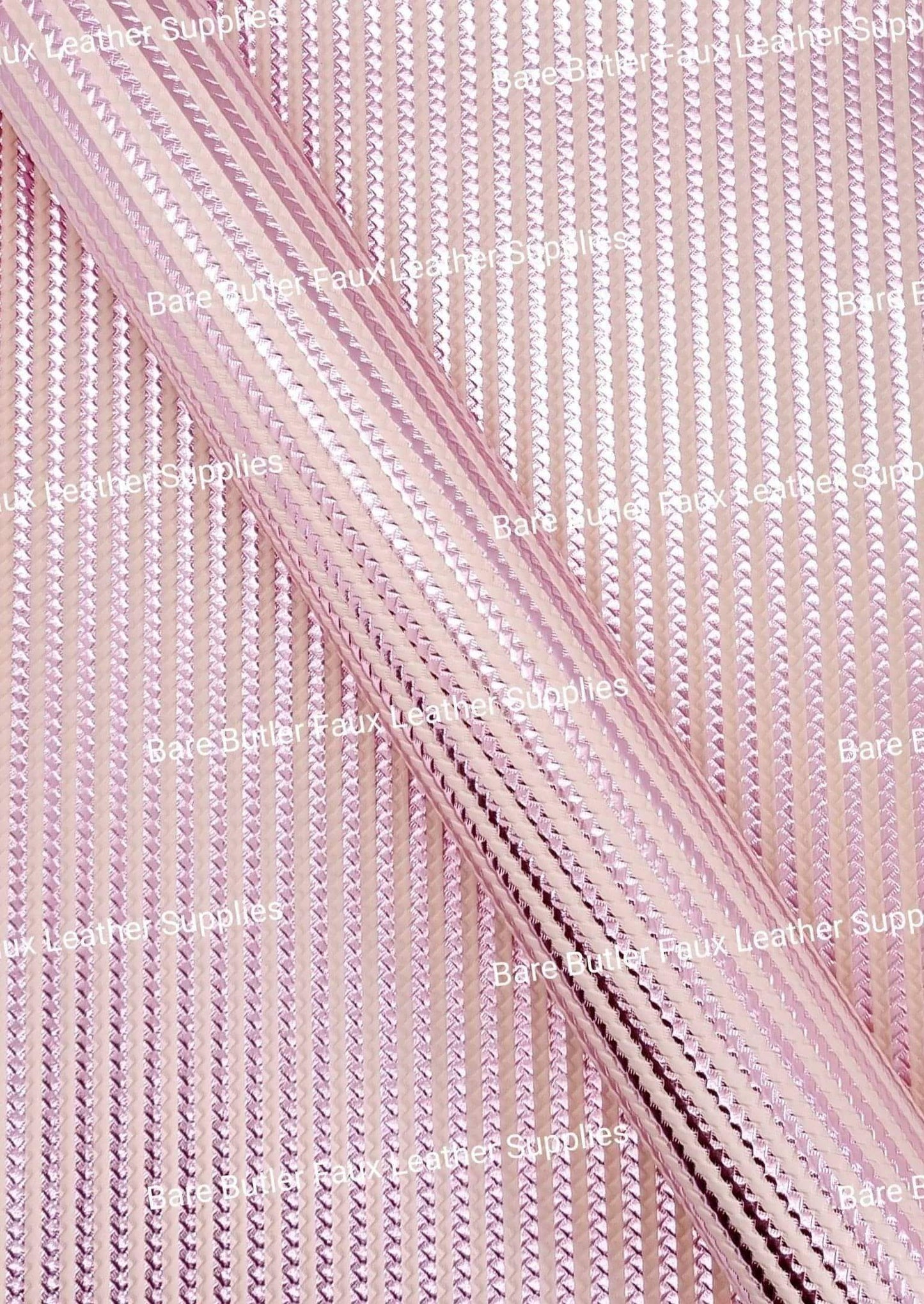 Metallic Embossed Weave Pink and Peach - Faux, Faux Leather, Floral, Glitter - Bare Butler Faux Leather Supplies