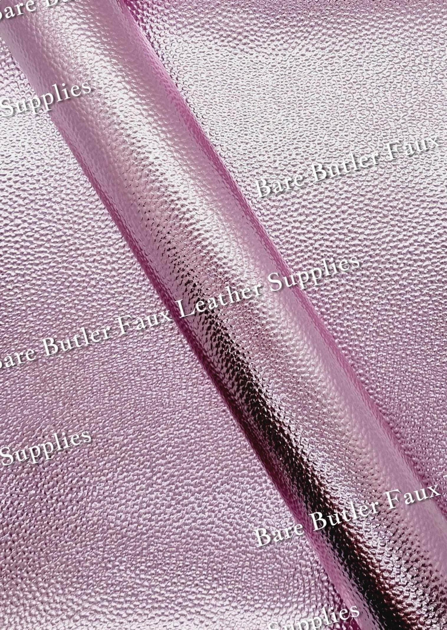 Metallic Pink - Faux, Faux Leather, Leather, leatherette, metalic, metallic, metallic's - Bare Butler Faux Leather Supplies