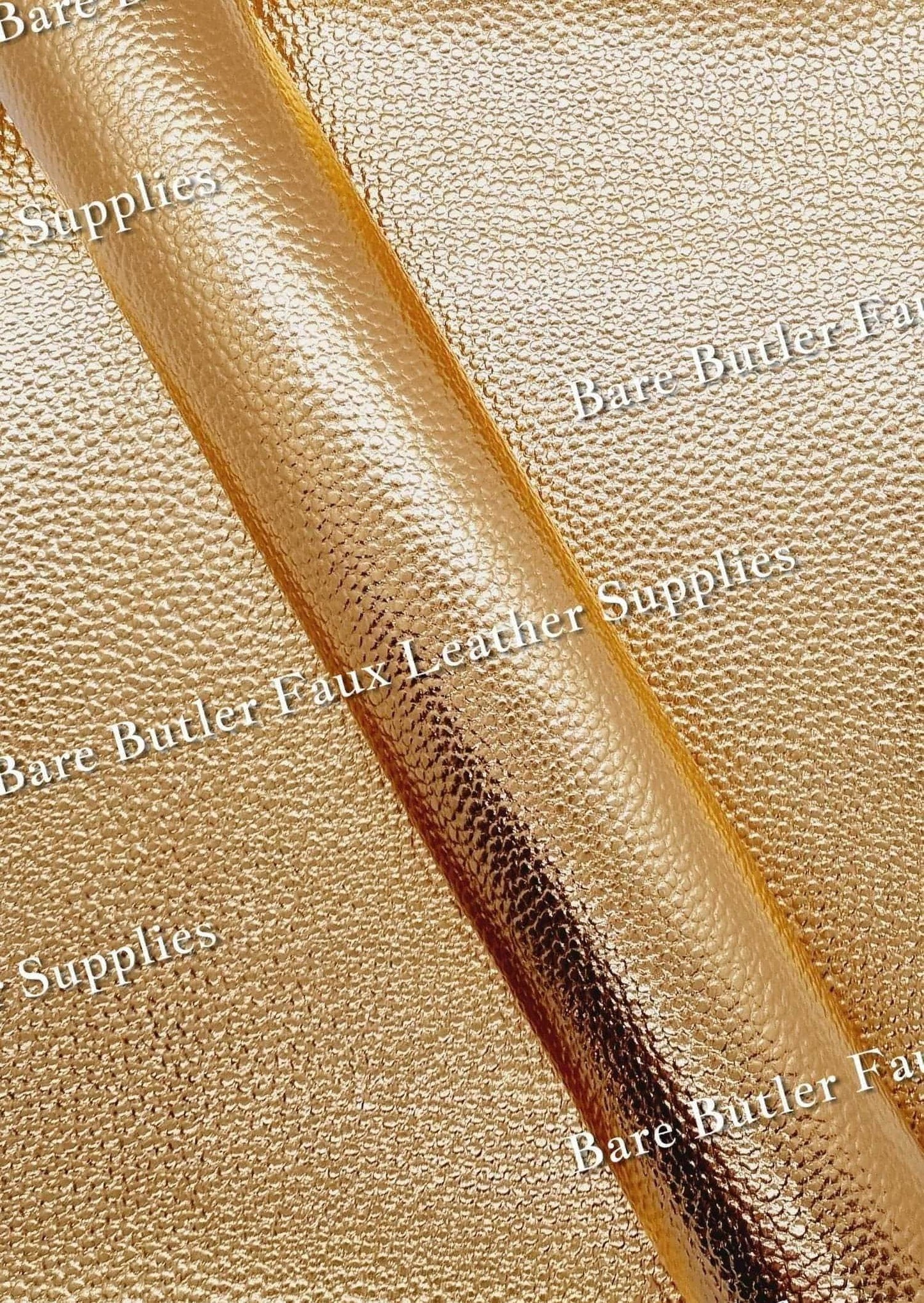 Metallic Rose Gold - Faux, Faux Leather, Leather, leatherette, metalic, metallic, metallic's - Bare Butler Faux Leather Supplies