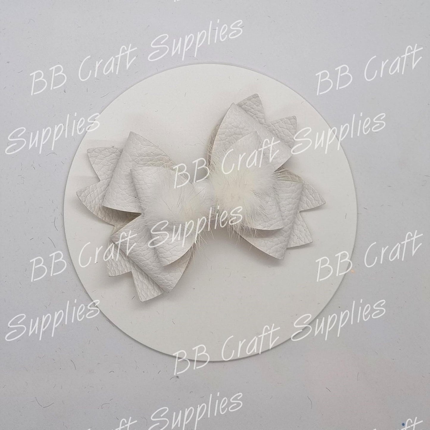 Mink Bowknot Strips - ear, Easter, headband, Rabbit - Bare Butler Faux Leather Supplies